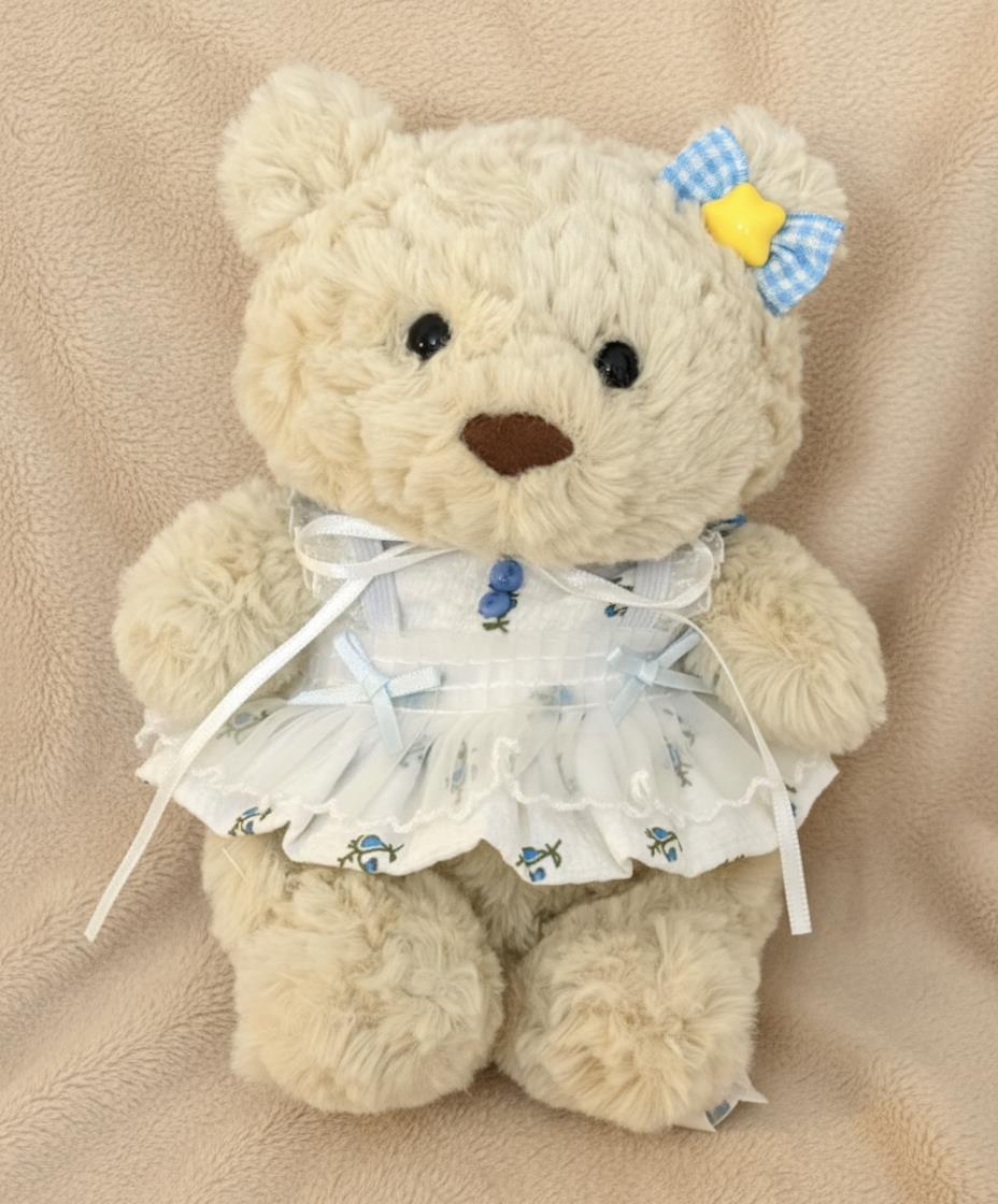 Junior Bartholomew bear outfit - Blue berry tulle dress set