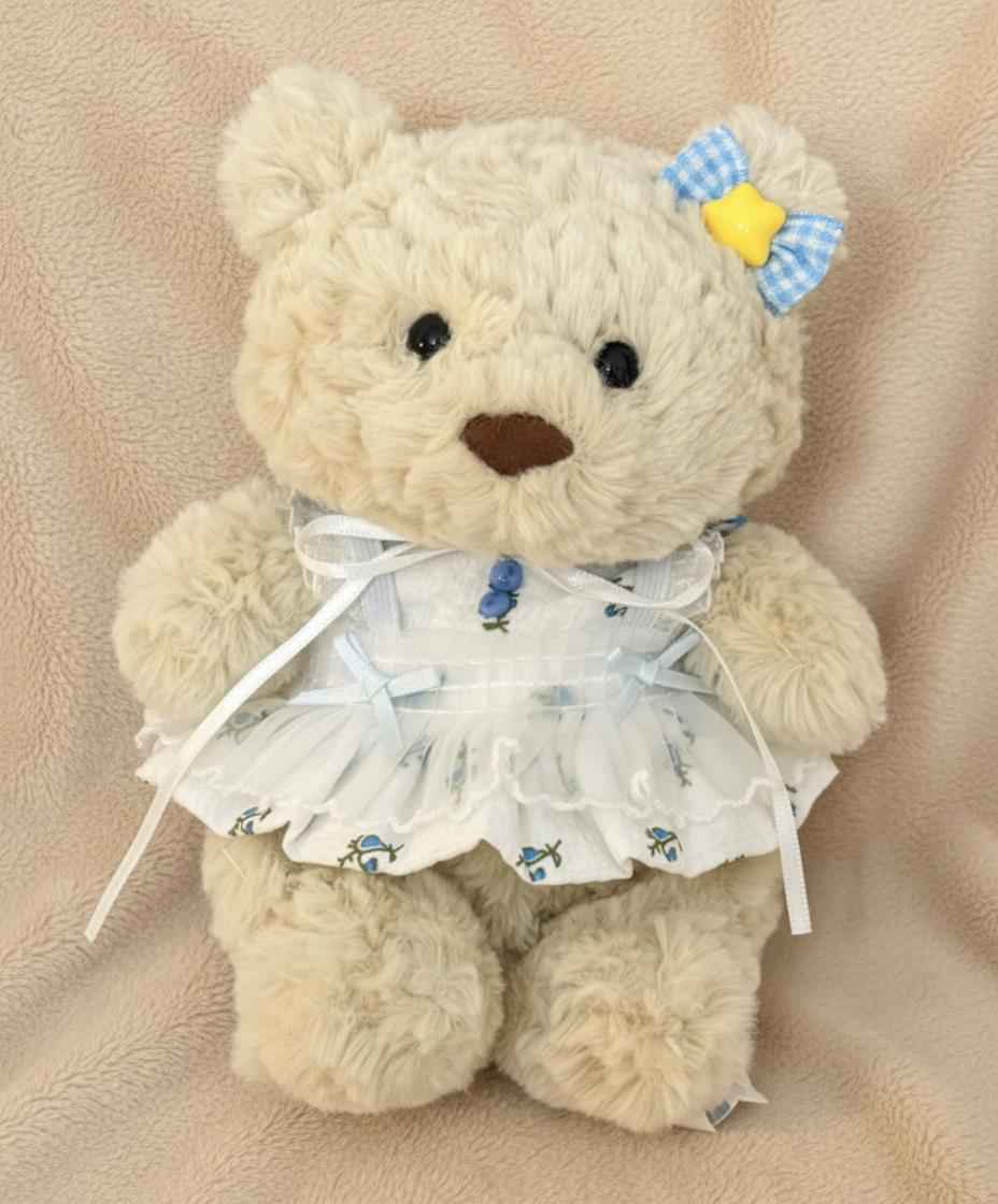 Junior Bartholomew bear outfit - Blue berry tulle dress set