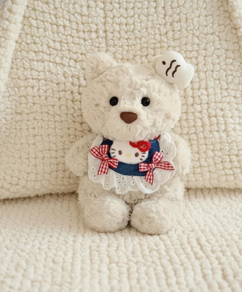 Junior Bartholomew bear outfit -Cloud hair clip set