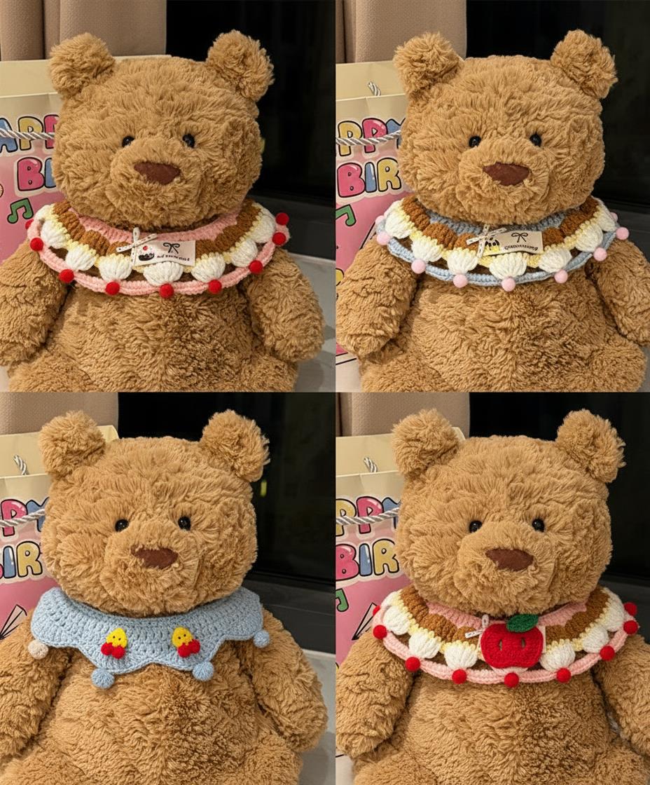 Huge Bartholomew bear outfit-Assorted cake bib set