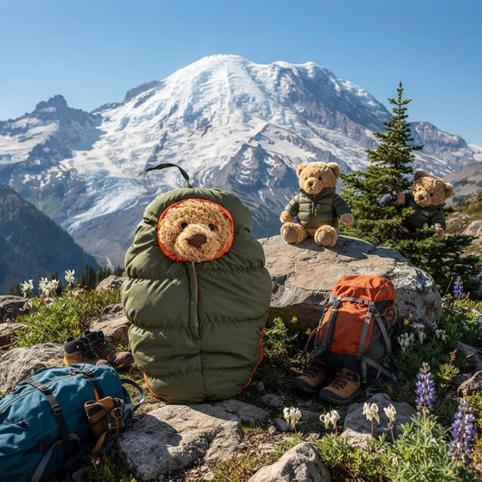 Camping Sleeping Bag Outfit for Bartholomew Bear