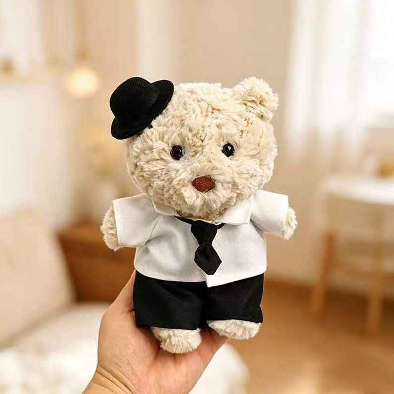 Handmade Junior Bartholomew Bear clothes outfits - Luxury Bridal Wedding Dress