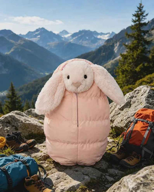Bartholomew Bear Sleeping Bag – Pink Camping Outdoor Adventure Outfit