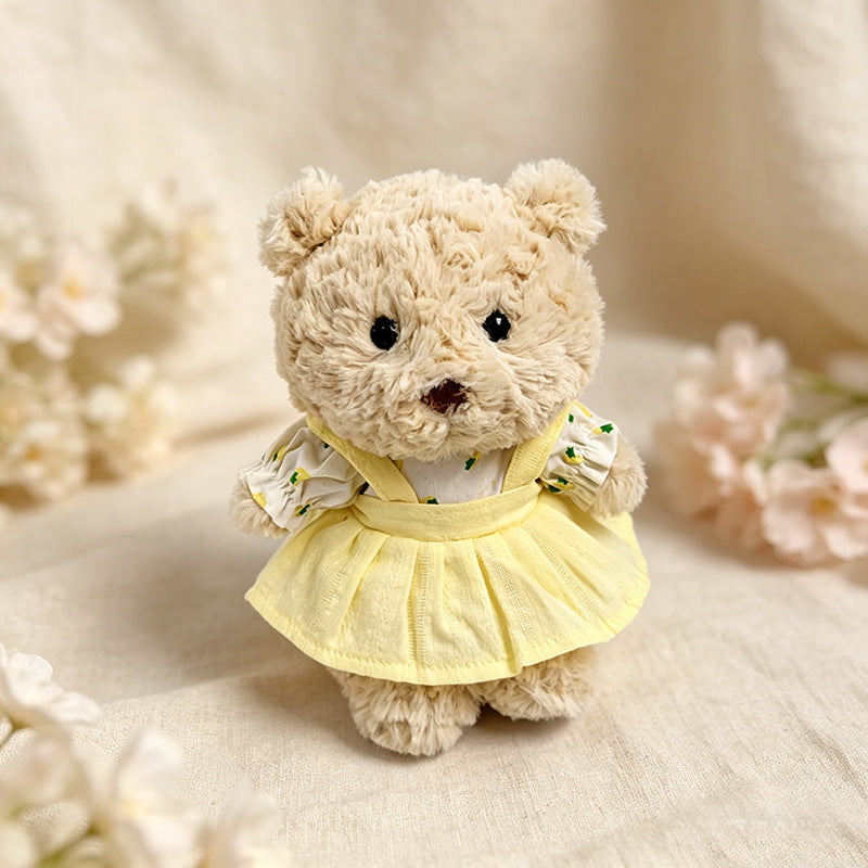 Junior Bartholomew Bear clothes outfits -Green Floral Dress