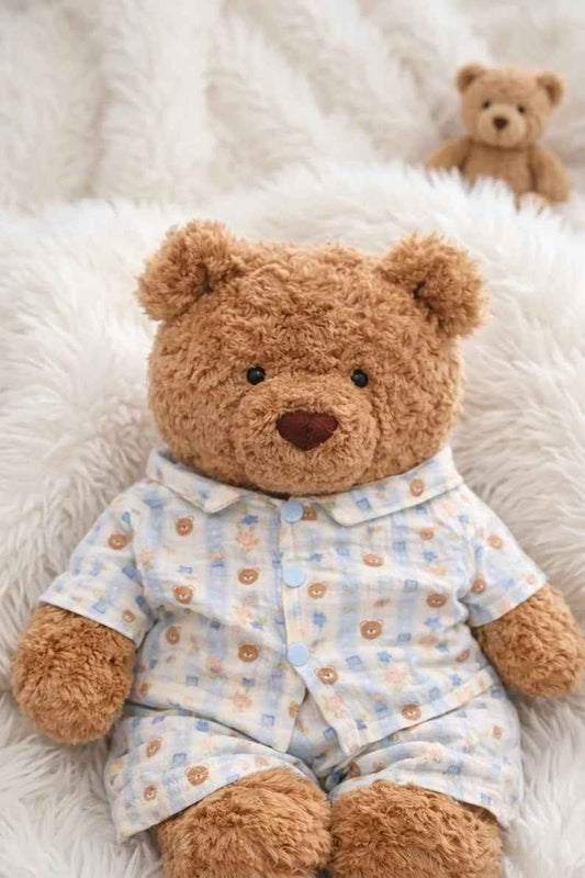 Handmade Bartholomew bear clothes outfits - Blue stripe sleepwear