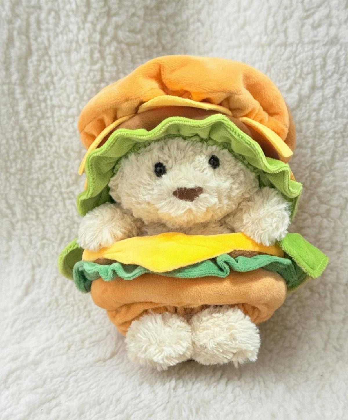Bartholomew Bear Cheeseburger Costume Outfit Fits 7-Inch Plushies