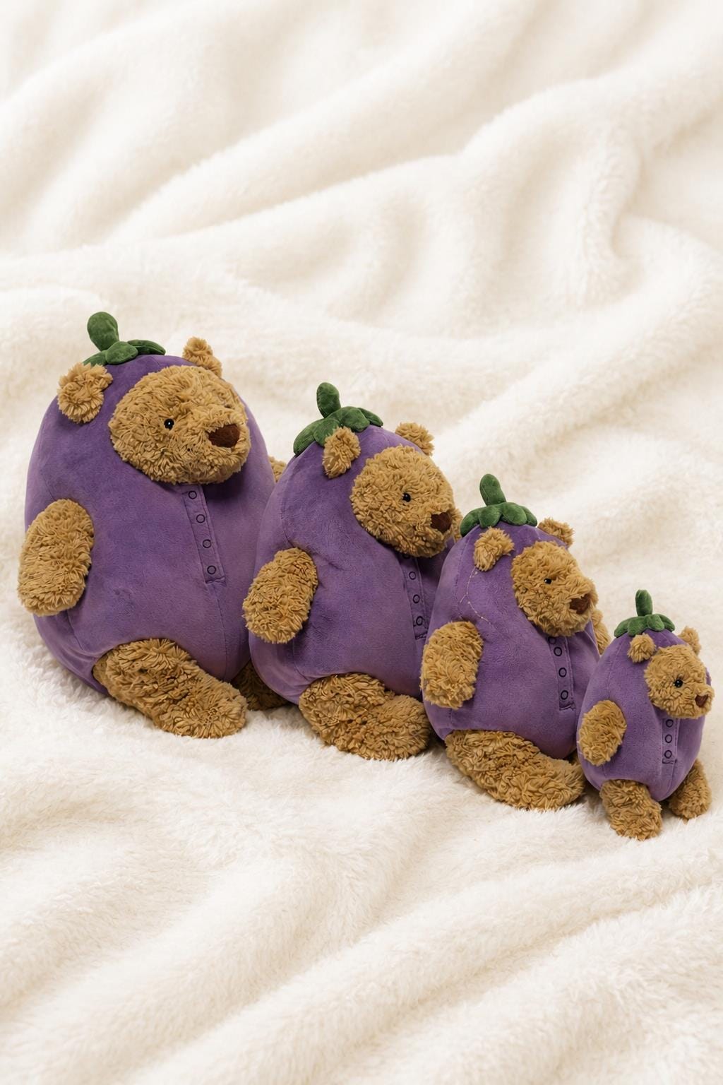 Bartholomew Bear Eggplant Outfit Plush Toy Clothing Accessory