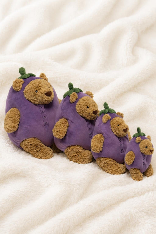 Eggplant Costume for Jellycat Bartholomew Bear – photo 2