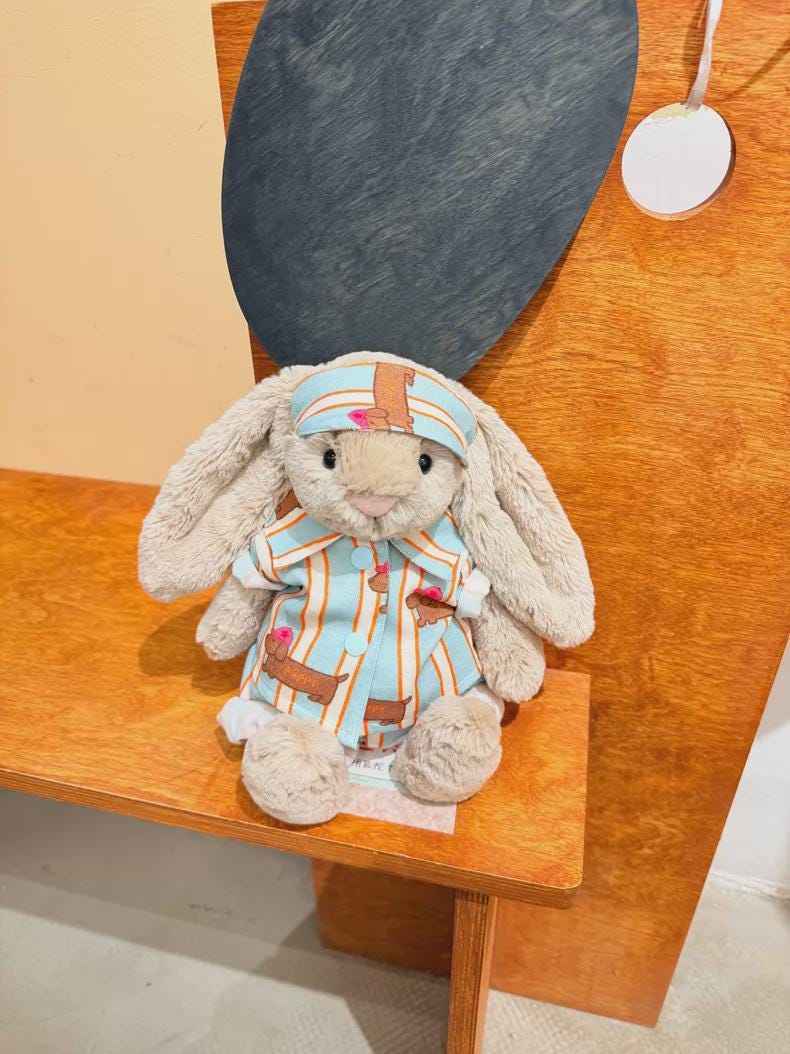 Bartholomew Bear Bashful Bunny Outfits Pajamas for Plush Toys