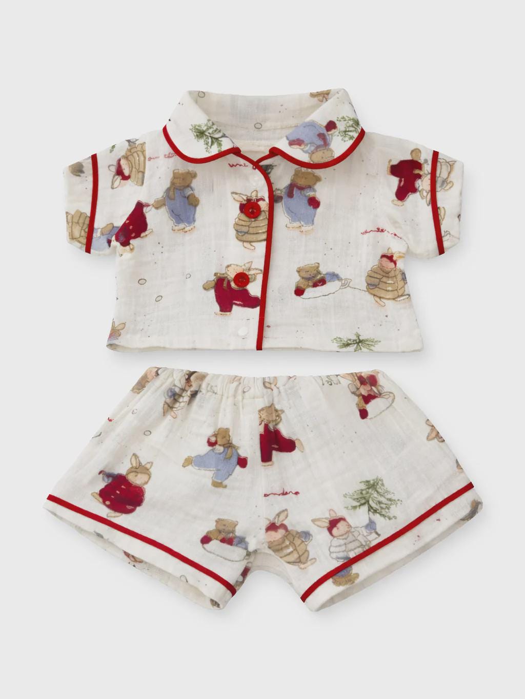 Handmade Christmas Tree Pajamas Outfit for Bartholomew Bear Clothes Plush Sleepwear Nightwear