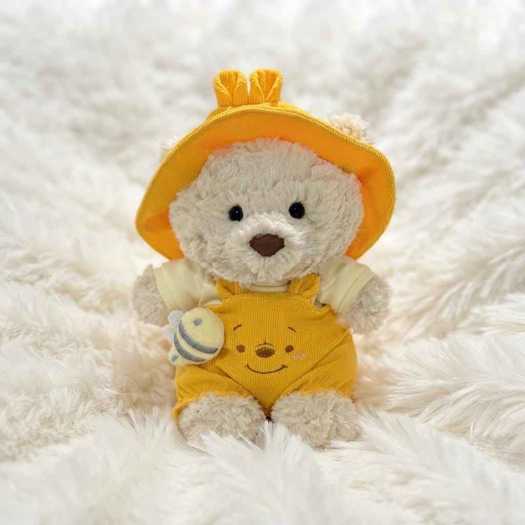 Bartholomew Bear/Bashful Bunny Outfits: Yellow Overalls Set