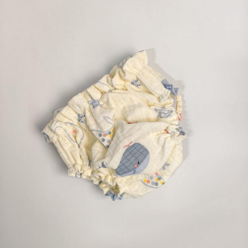 Handmade Plush Bear Print Bloomers - Pajama Diaper Cover Outfits Fits 6-10 Inch Stuffed Animals