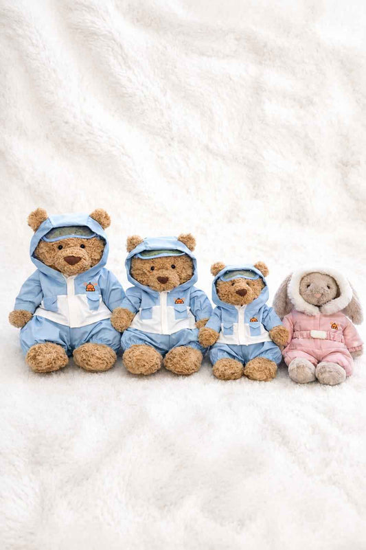 Handmade Bartholomew Bear Ski Suit Outfit, Plush Doll Winter Snowsuit & Goggles Set