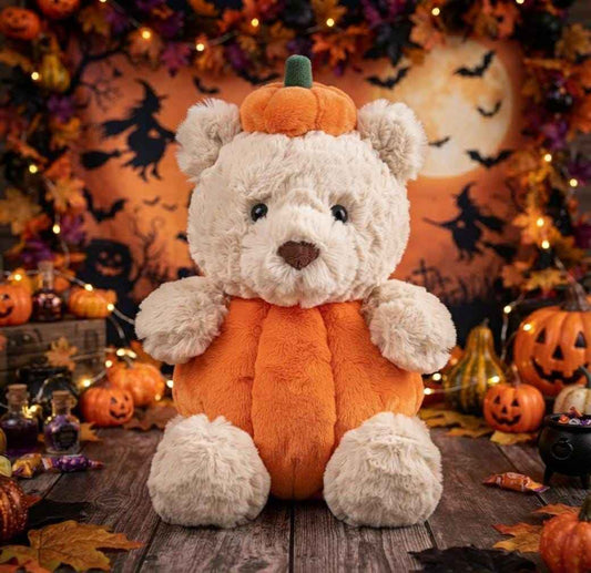 Handmade Bartholomew Bear Halloween Outfit Pumpkin Suit for Plush Clothes