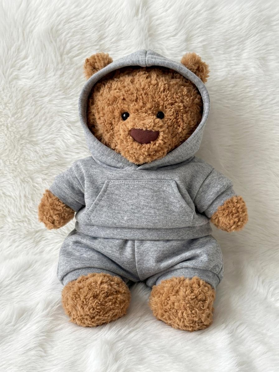 Handmade Bartholomew Bear Hoodie & Shorts Set