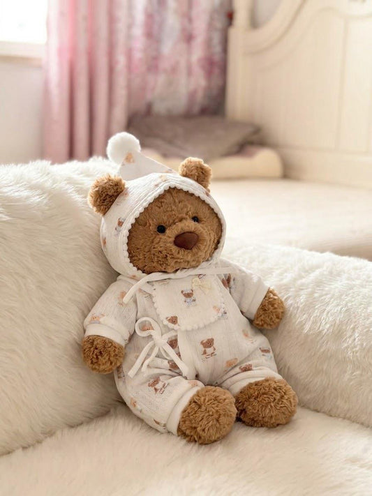 Romper for Jellycat Bartholomew Bear, Floral or Pastel Outfit – photo 2