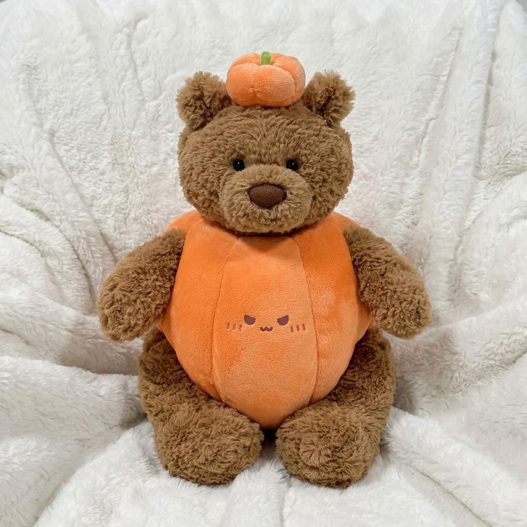 Handmade Halloween Pumpkin Outfit for Barcel Bear