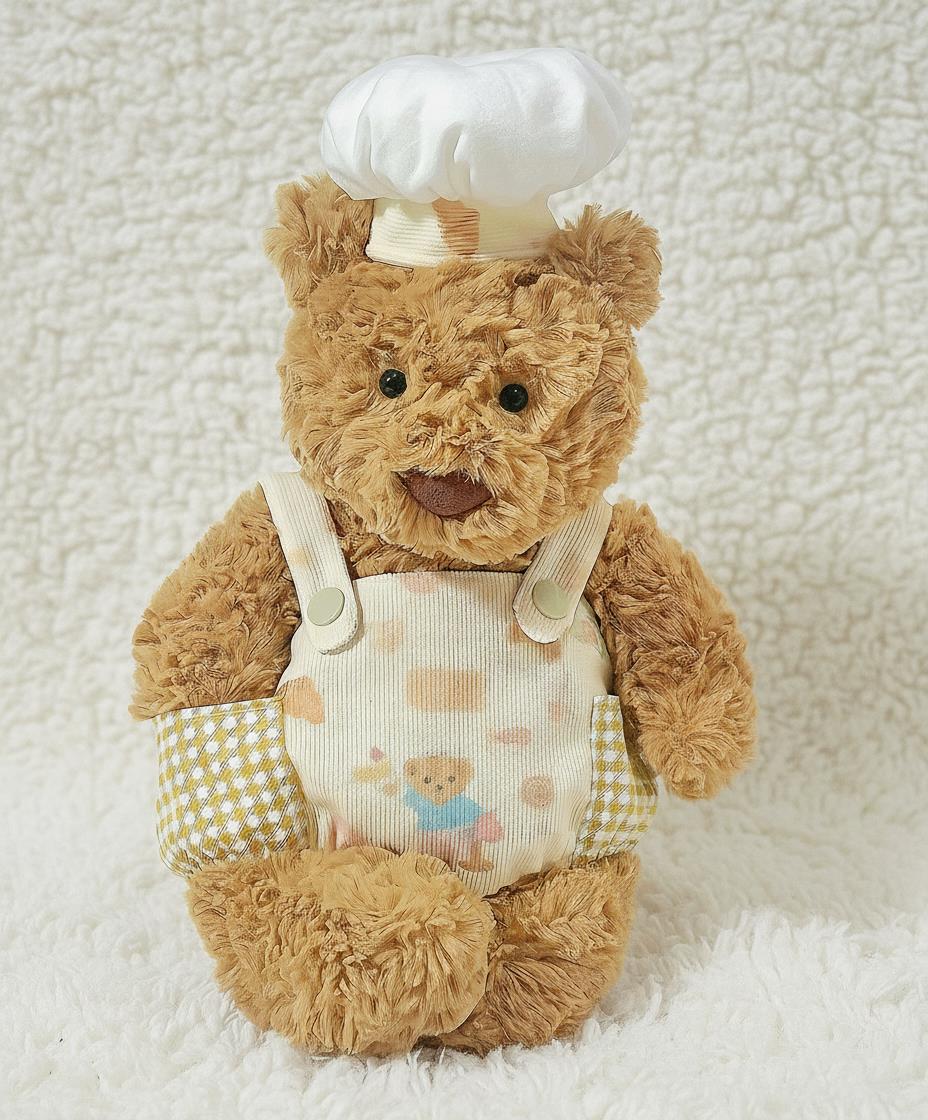 Large Bartholomew bear outfit-Chef hat overalls set