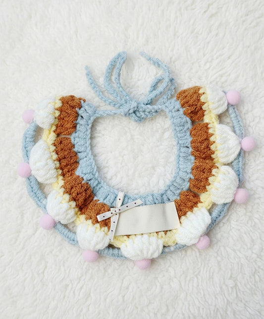 Huge Bartholomew bear outfit-Blue cream pudding bib set