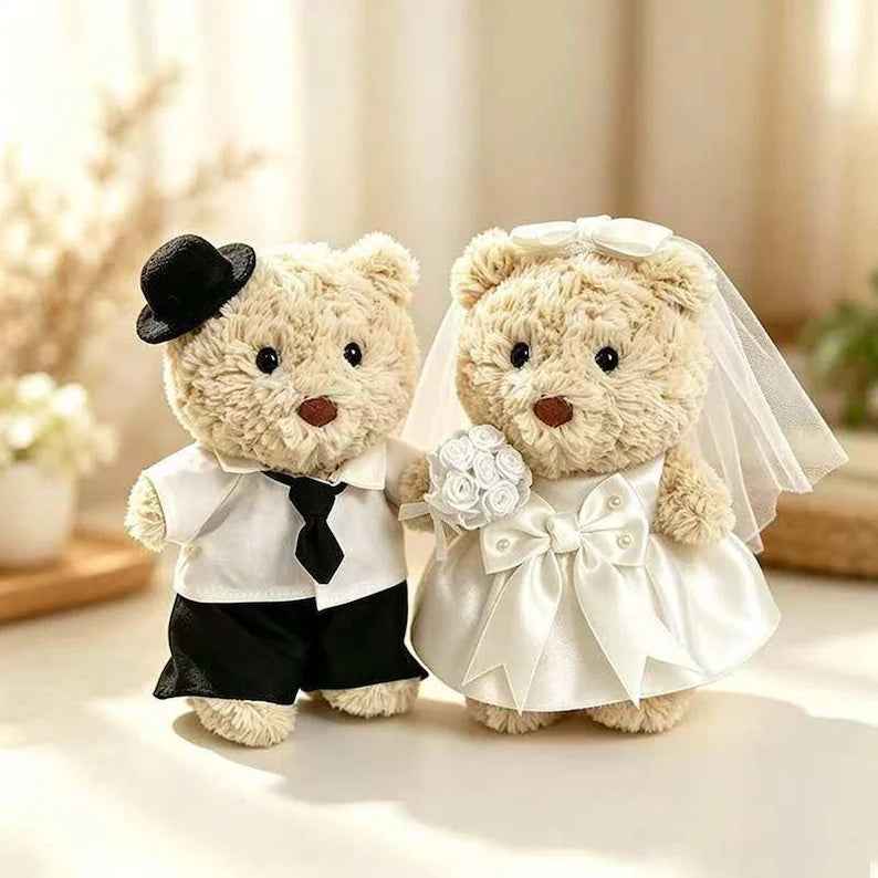 Handmade Junior Bartholomew Bear clothes outfits - Luxury Bridal Wedding Dress