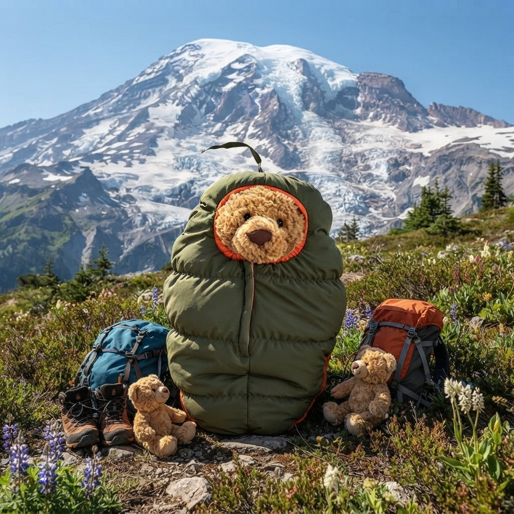 Camping Sleeping Bag Outfit for Bartholomew Bear