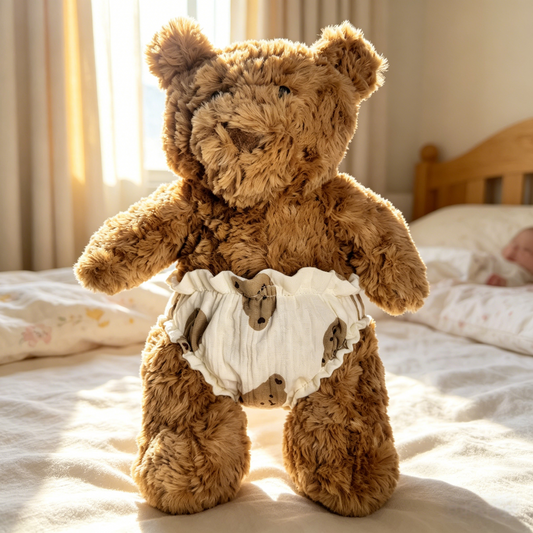 Medium Bartholomew bear clothes outfits-Printed Diaper Outfit Set — image 1 of 2