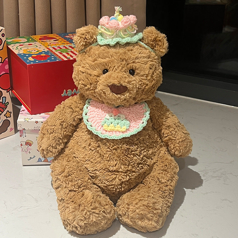 Large Bartholomew bear outfit-Green cake bib set
