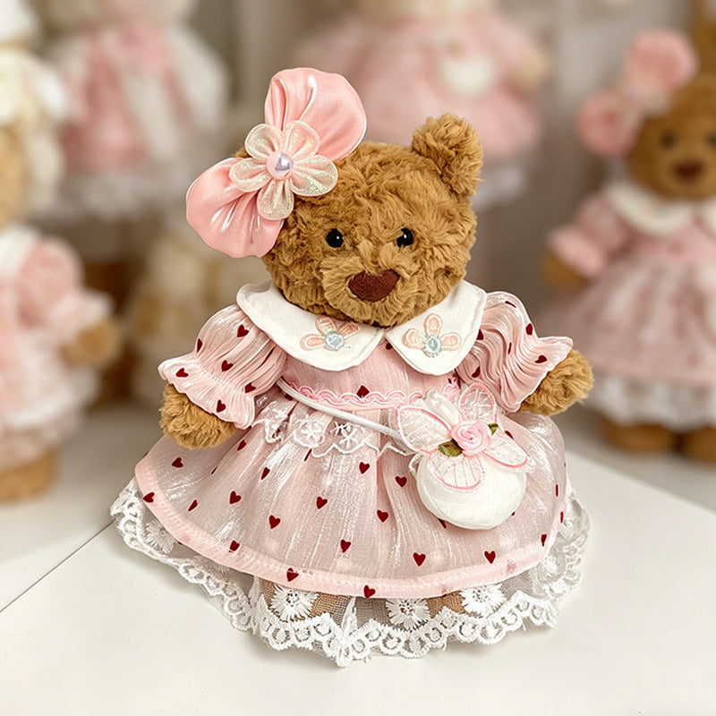 Tiny Bartholomew Bear-Strawberry Print Dress & Bag Set