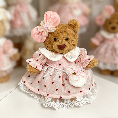Tiny Bartholomew Bear-Strawberry Print Dress & Bag Set