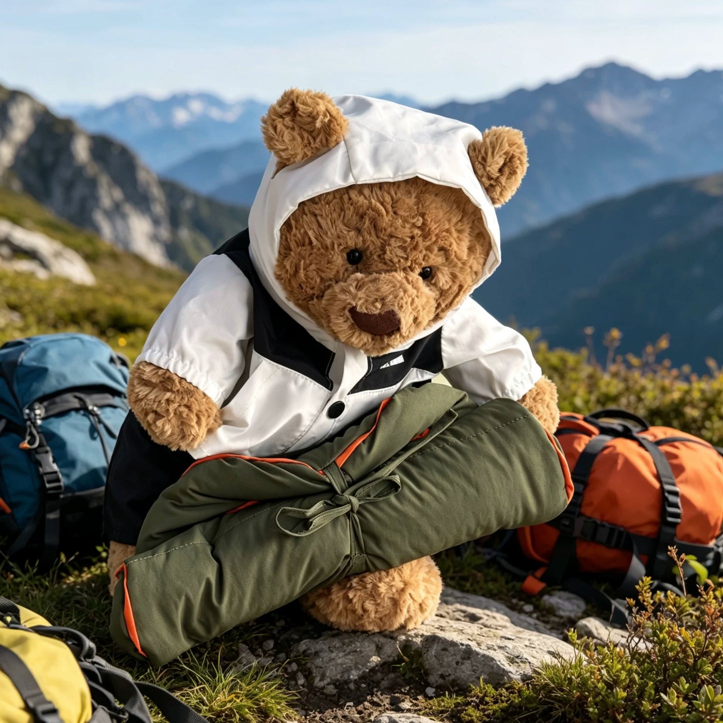 Camping Sleeping Bag Outfit for Bartholomew Bear