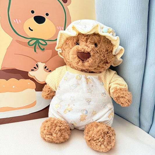 Medium Bartholomew bear outfit-Animal print romper set