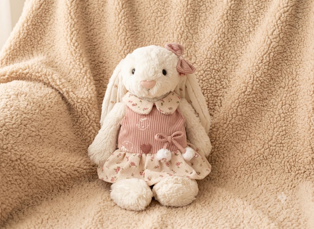 Floral Romper Outfit for Small Bashful Bunny