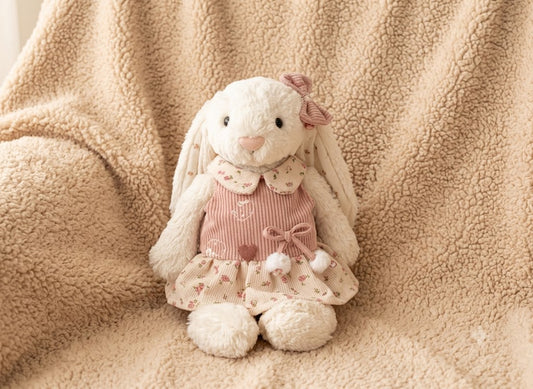 Floral Romper Outfit for Small Bashful Bunny