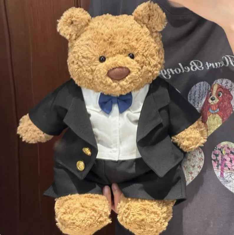 Bartholomew Bear Wedding Outfit Set, Groom Tuxedo, Bride Dress, Plush Toy Apparel