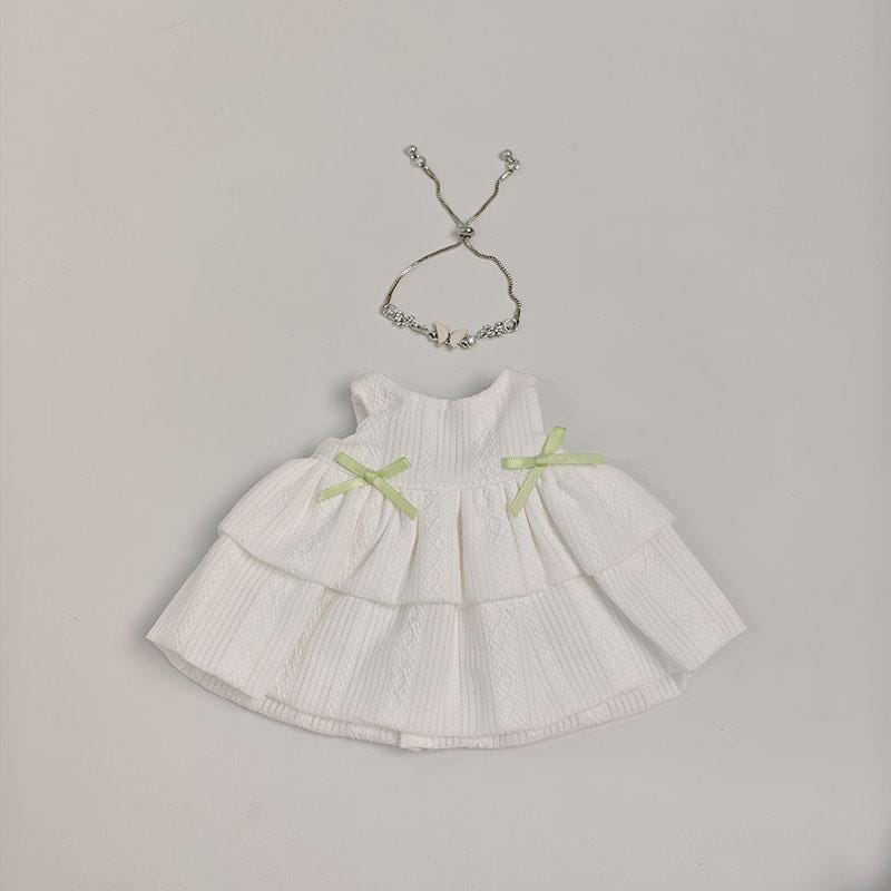 Handmade Junior  Bartholomew Bear, Bashful Bunny Plush Outfits -Tea Dress
