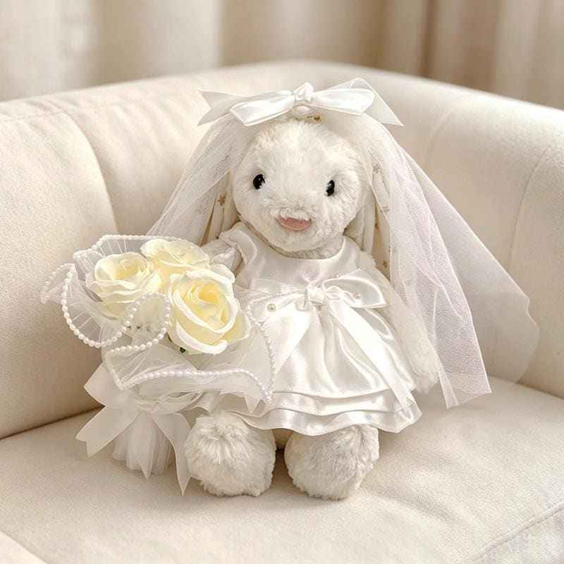 Bashful Bunny Wedding Outfits  Formal Plush Clothing for 10-14 Inch Toys