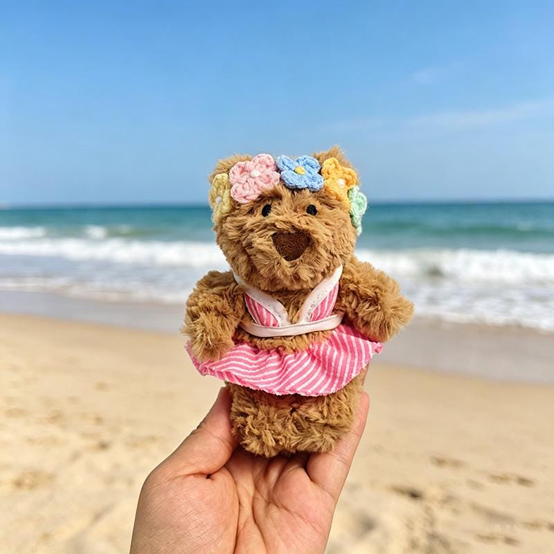 Bartholomew Bear Bag Charm clothes outfits