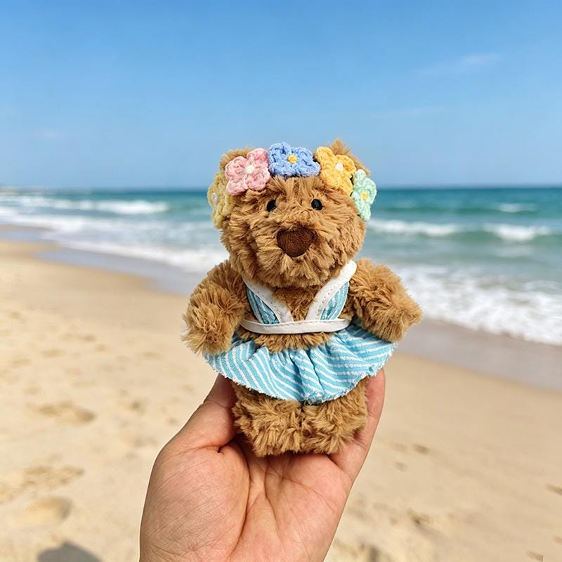 Bartholomew Bear Bag Charm clothes outfits