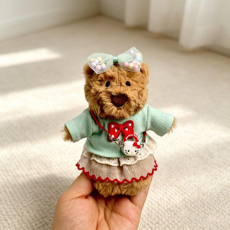Bartholomew Bear Bag Charm clothes outfits