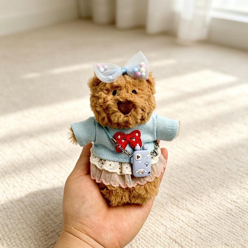 Bartholomew Bear Bag Charm clothes outfits