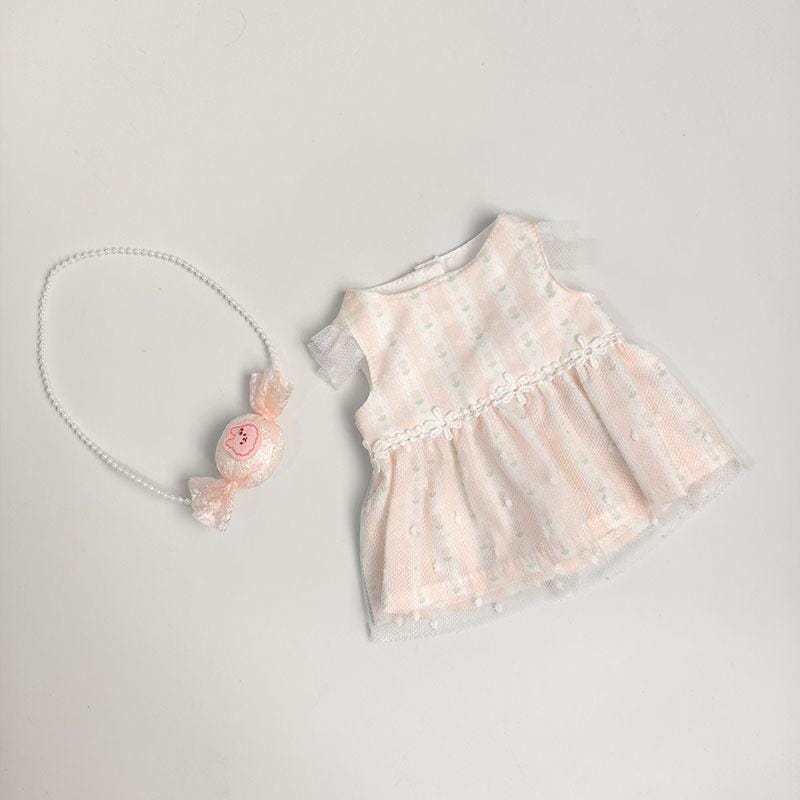 Handmade Junior  Bartholomew Bear, Bashful Bunny Plush Outfits -Tea Dress
