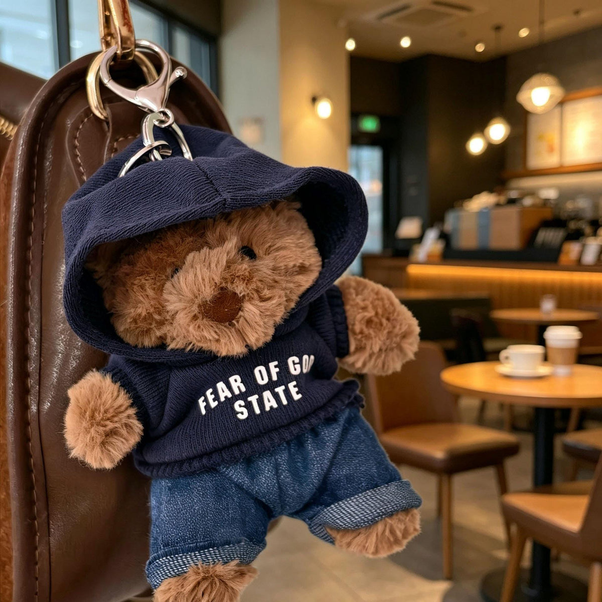 Bartholomew Bear Bag Charm clothes outfits