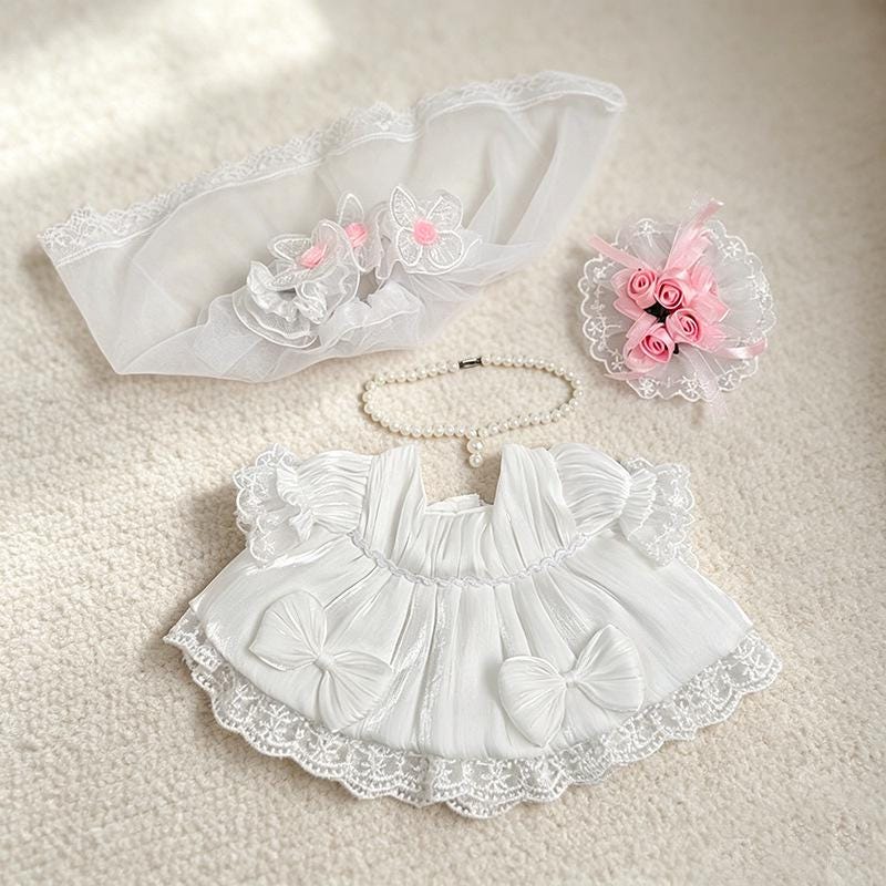 Bashful Bunny Wedding Outfits  Formal Plush Clothing for 10-14 Inch Toys