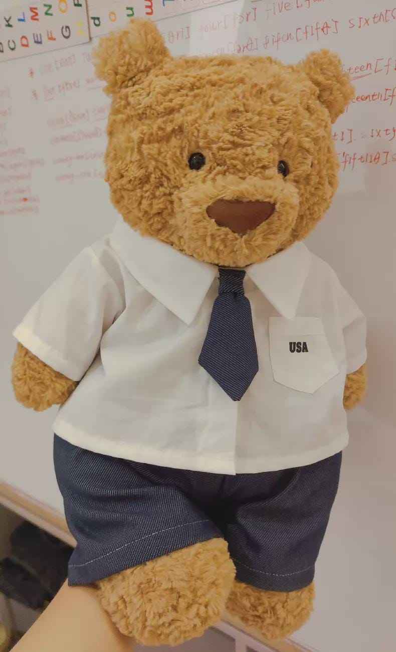 Custom Bartholomew Bear Outfits: Handmade Plush Clothing for Various Sizes