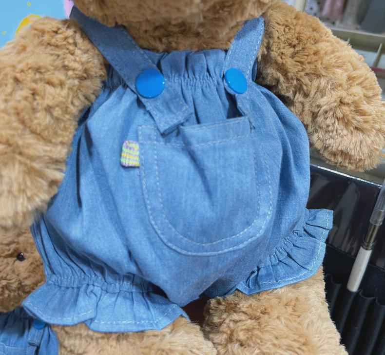 Handmade Bartholomew bear cute clothes outfits-Teddy Bear Overalls