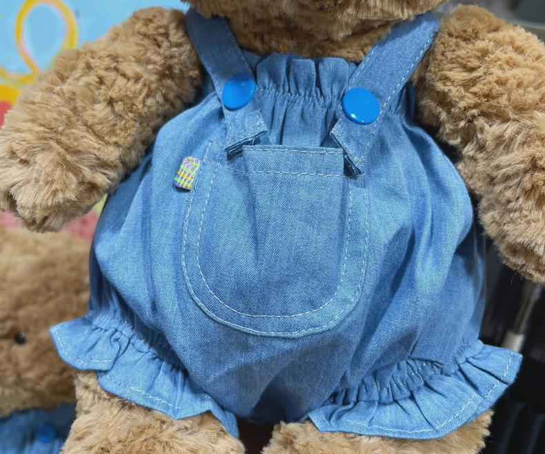 Handmade Bartholomew bear cute clothes outfits-Teddy Bear Overalls