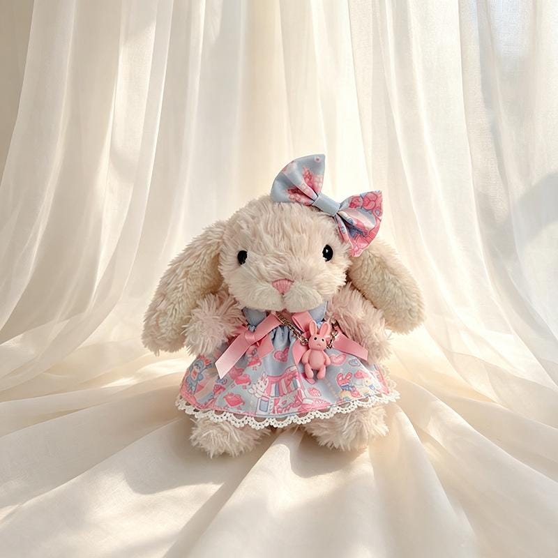 Handmade Yummy  Bunny Plush Outfits -Tea Dress