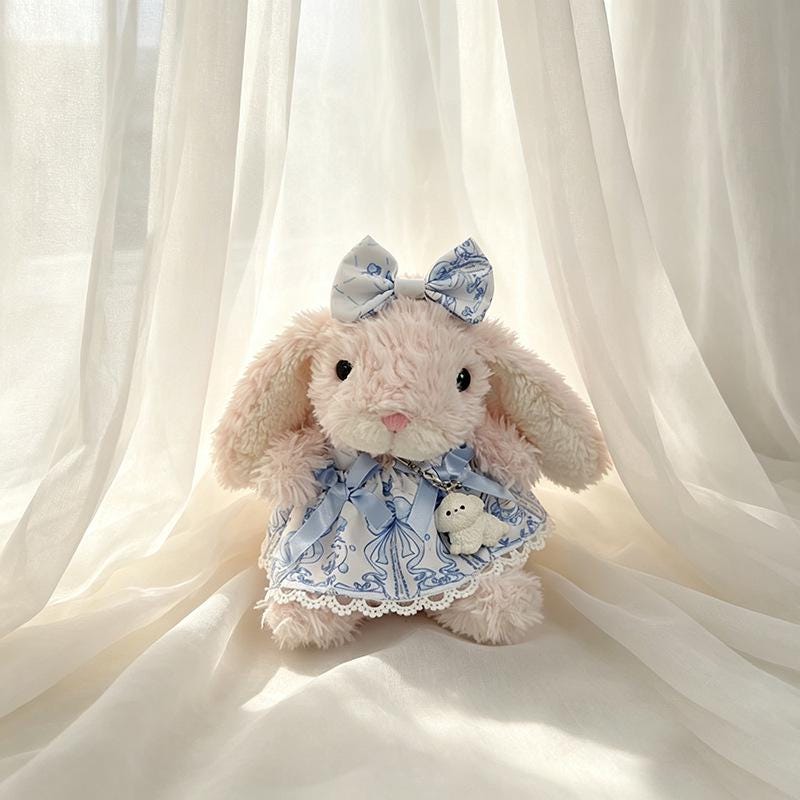 Handmade Yummy  Bunny Plush Outfits -Tea Dress