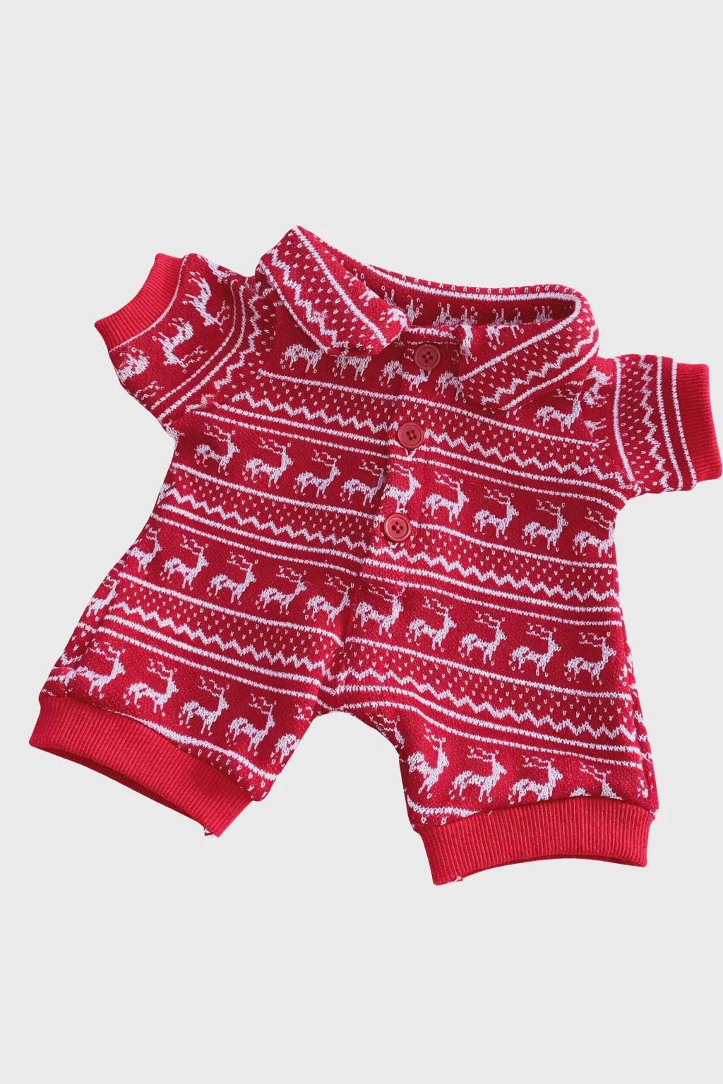 Handmade Bartholomew bearclothes outfits - Christmas red pajamas