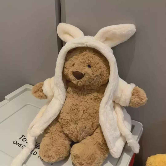 Handmade Bartholomew bear clothes outfits - White Bathrobe